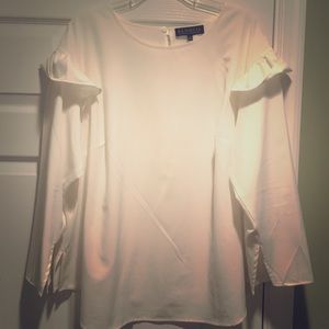 Eloquii Flutter Long Sleeve Top